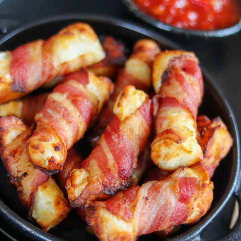 Bacon Wrapped Halloumi